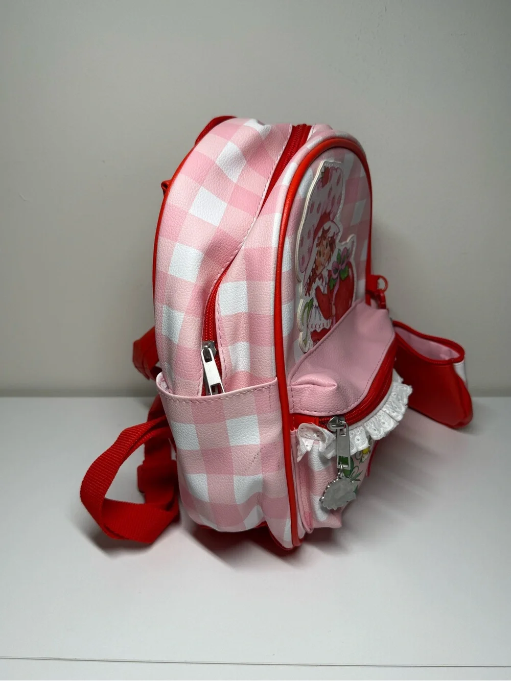 Strawberry Shortcake Small Backpack Coin Purse Pink Red
